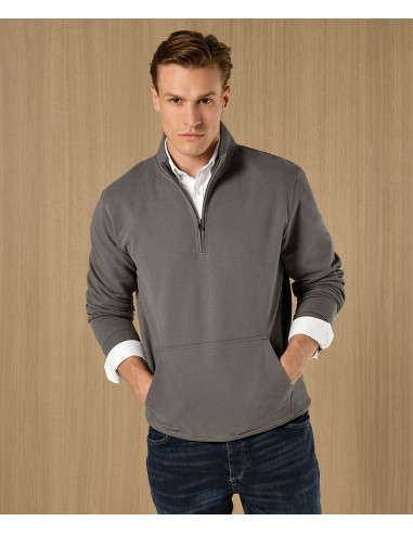 KUS-KK339-Regular Fit 1/4 Zip Pique Sweatshirt
